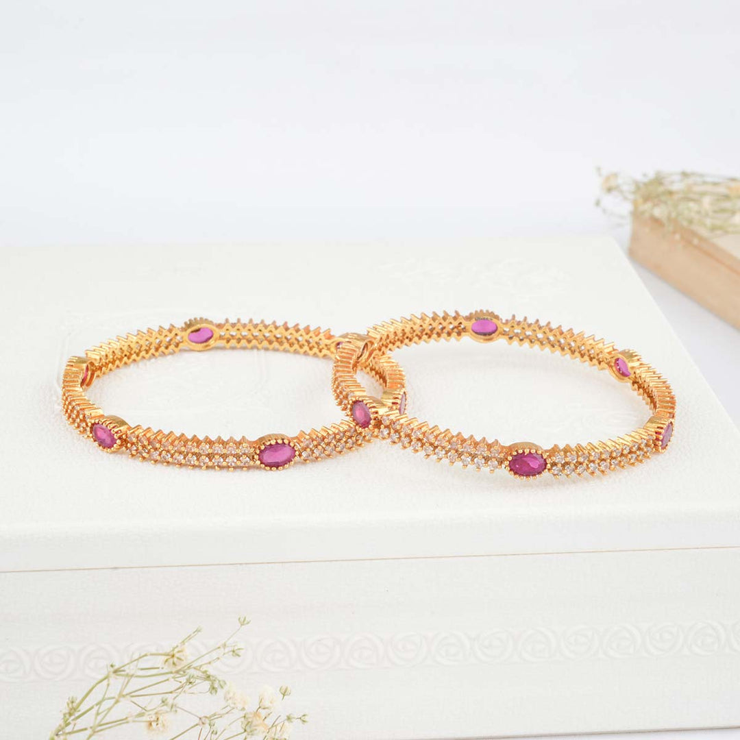 Kanushi Stone Pair Bangles