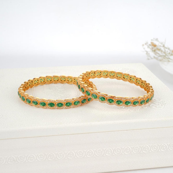 Tritha Stone Pair Bangles