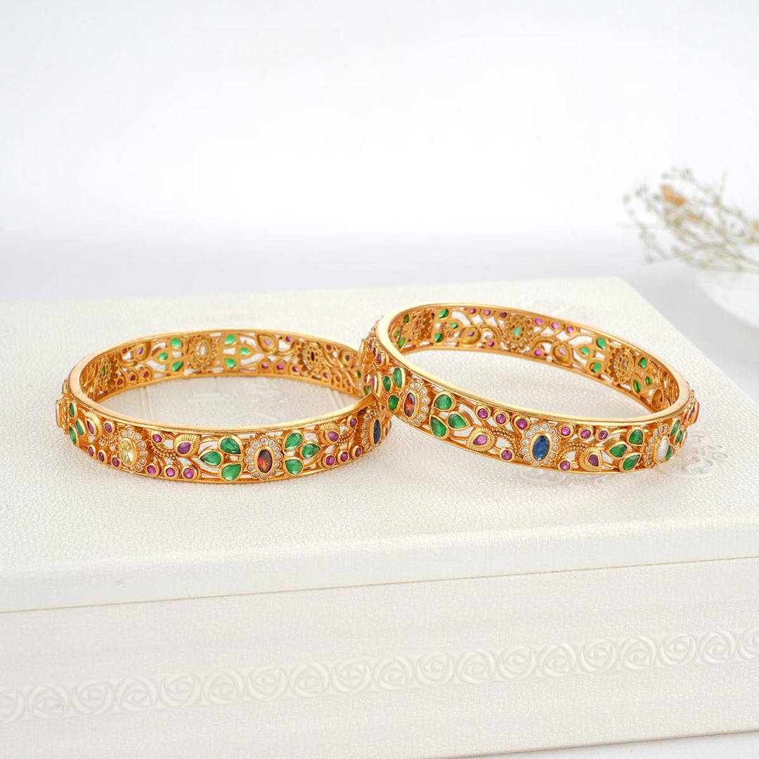 Parthin Stone Pair Bangles