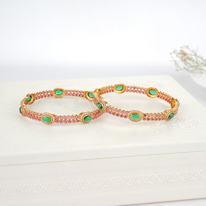 Jorved Stone Pair Bangles