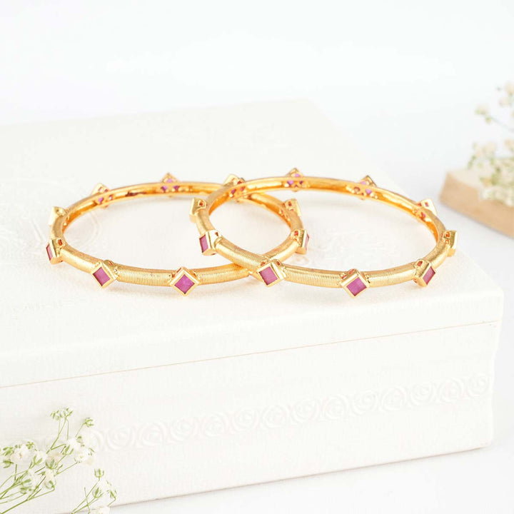 Parvin Stone Pair Bangles