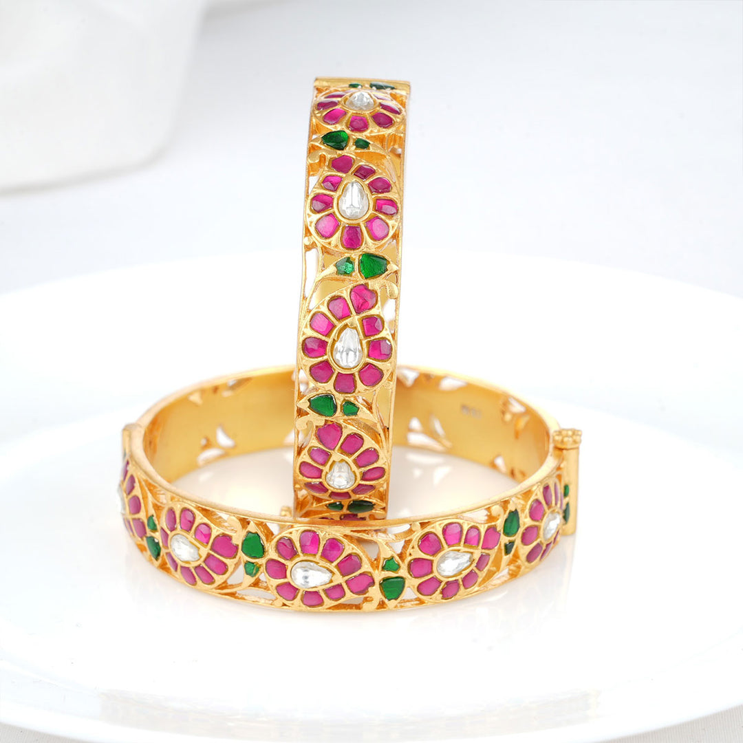 Azha Kundan Pair Bangle