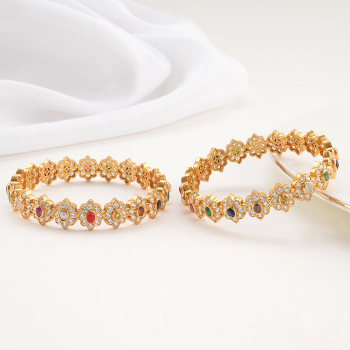 Nithisha Stone Pair Bangle