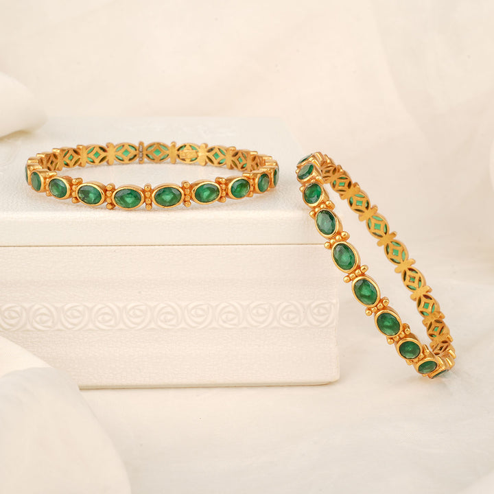 Hiranya Stone Pair Bangle