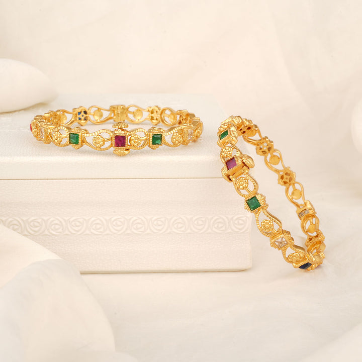 Jasmine Stone Pair Bangles