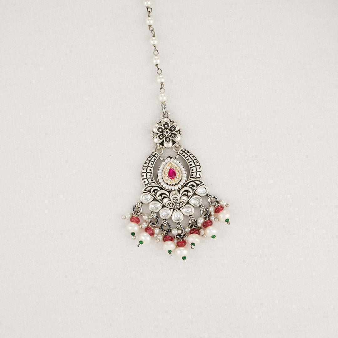 Mishu Oxidised Maangtikka