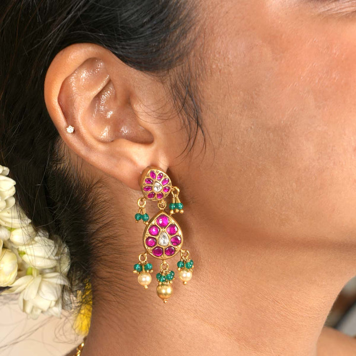 Melina Kundan Earrings