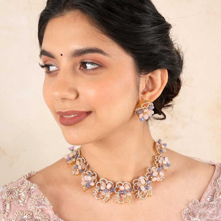 Coloured Avikam Necklace Set