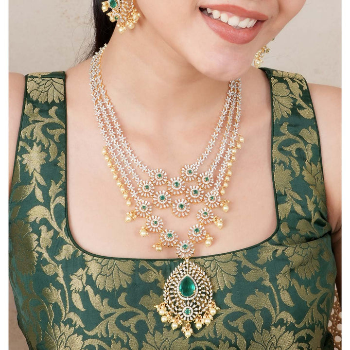 Anushar Diamond Design Necklace Set