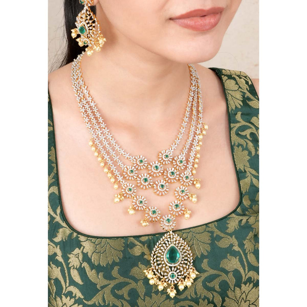 Anushar Diamond Design Necklace Set