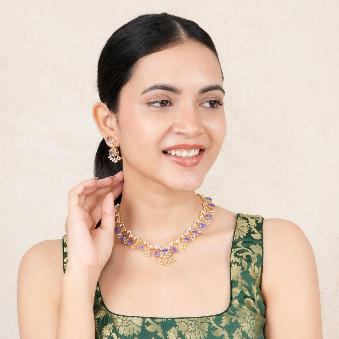 Sharnika Avikam Short Necklace Set