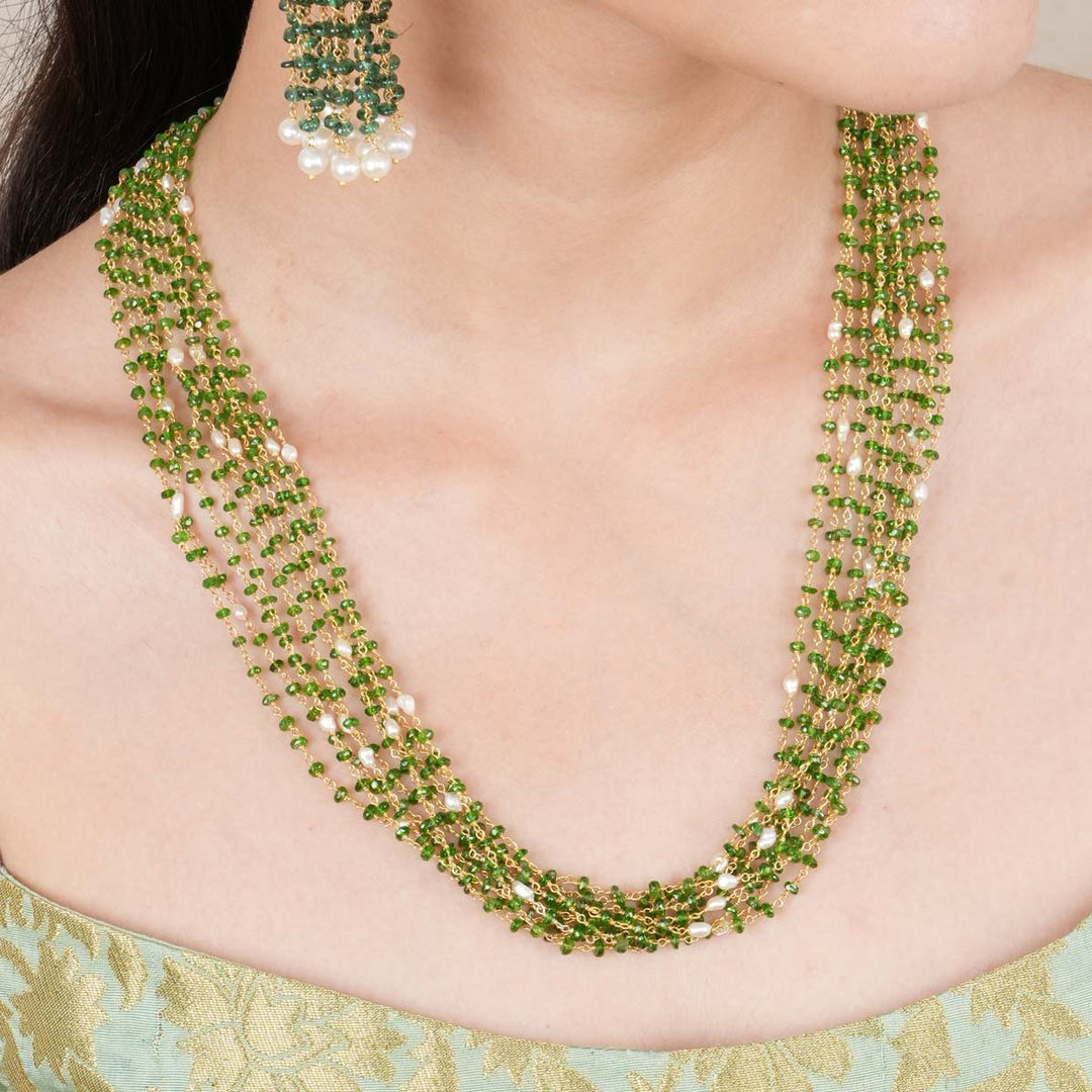 Tsavorite Beads Necklace