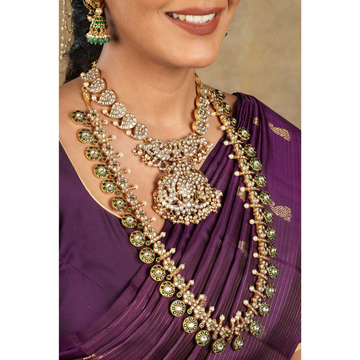 Floral Kundan Long Necklace