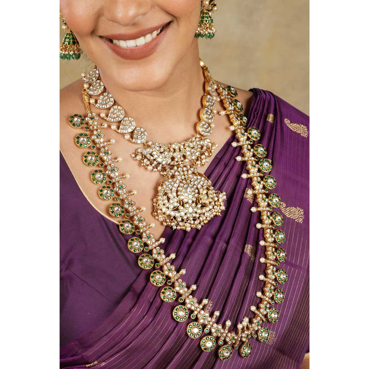 Floral Kundan Long Necklace