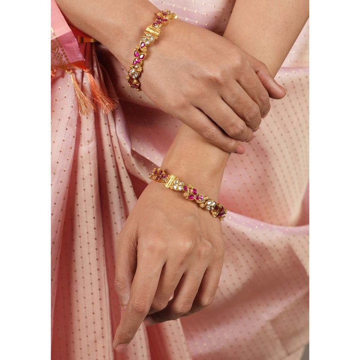 Revisha Kundan Pair Bangle