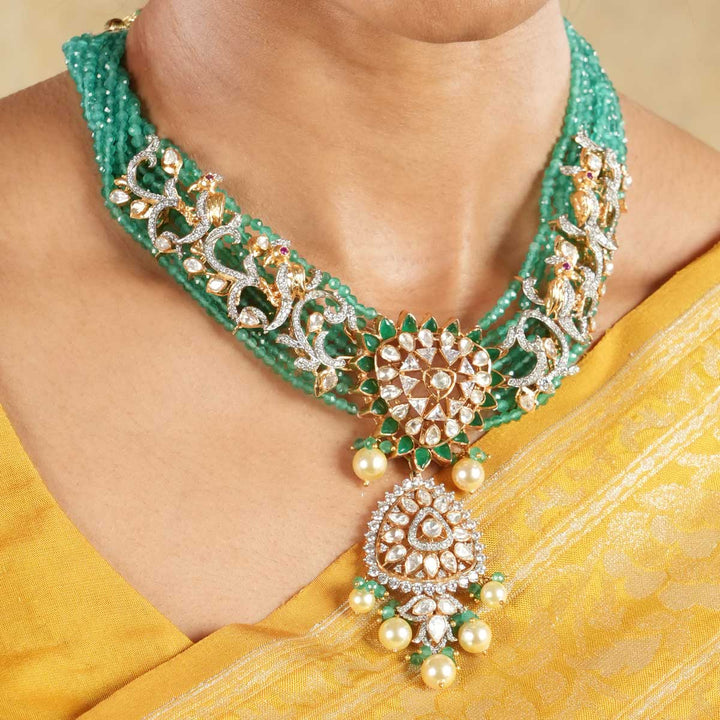 Bhavprita Victorian Short Necklace Set