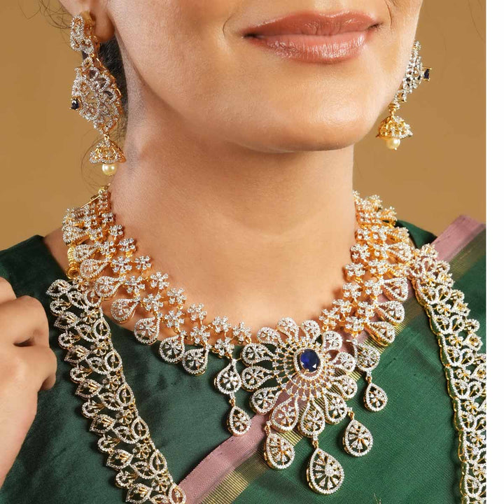 Nishitha Diamond Design Necklace Set