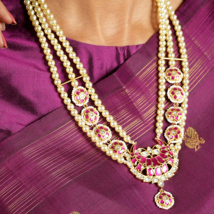 Beads Kundan Long Necklace