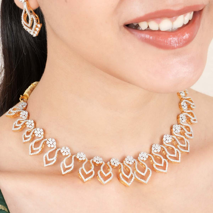 Shayana Diamond Design Necklace Set