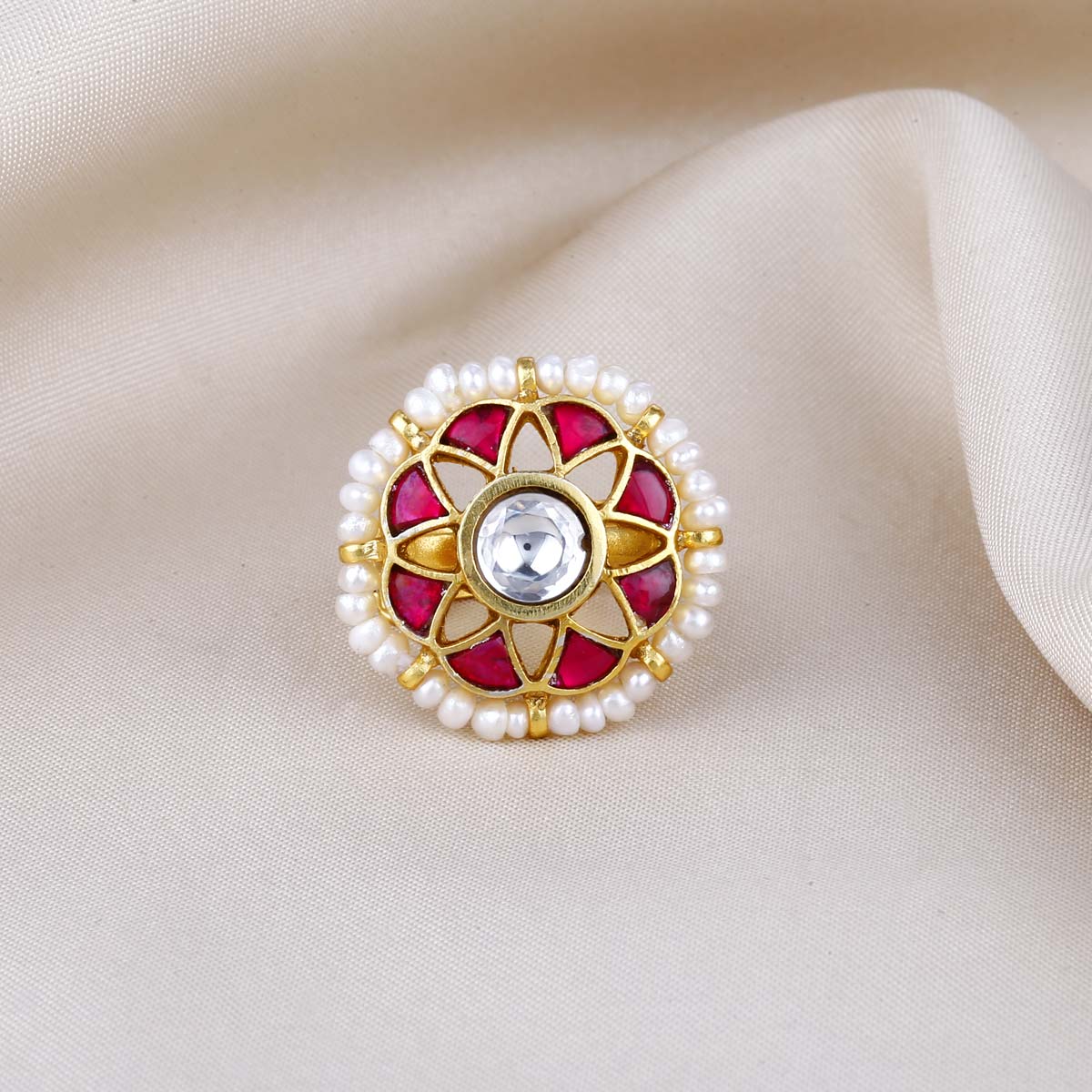 Kundan deals rings online