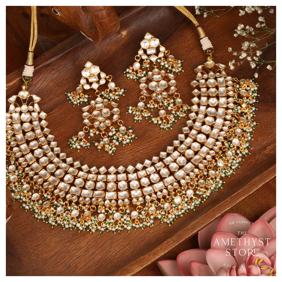 Mother of pearl necklace set – Masayaa