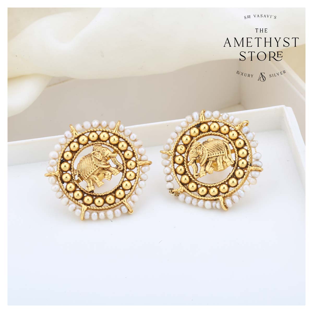 Gold plated silver deals jhumkas online