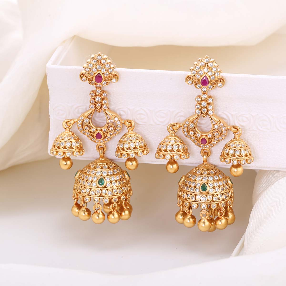 Earrings jhumkas deals online