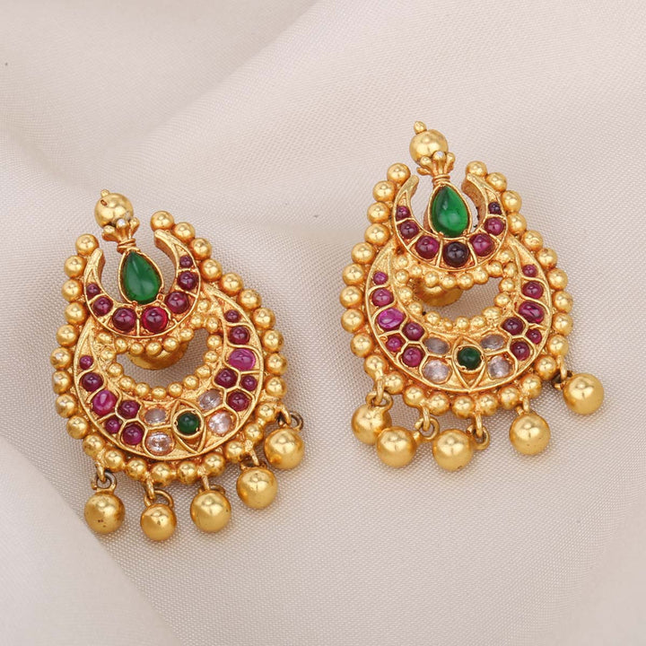 Gold Plated Silver Drop Earrings | Stylish Gold Plated Silver Studs ...