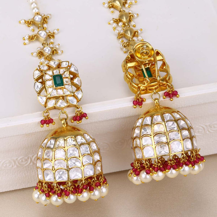 Dhrisha Stone Jhumkas