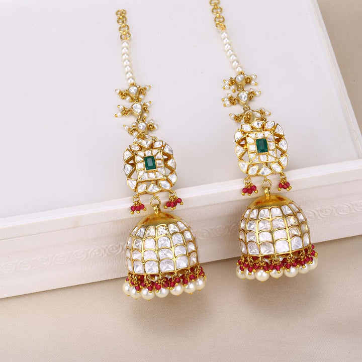 Dhrisha Stone Jhumkas