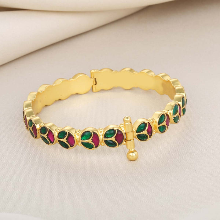 Crocus Kundan Single Bangle