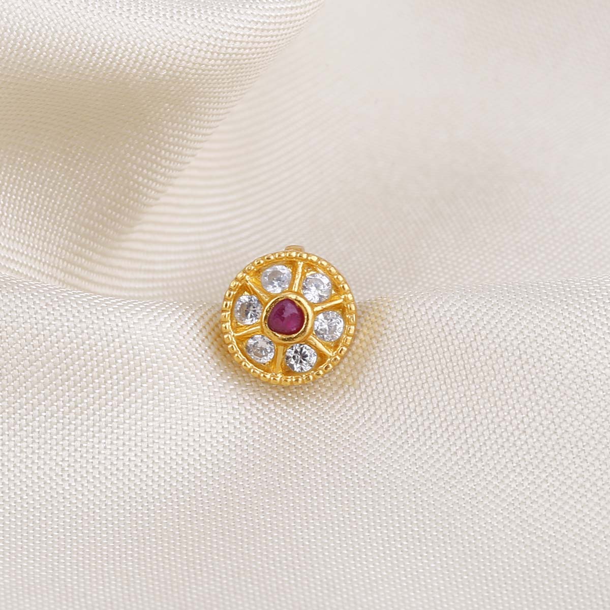 Ruby nose pin on sale online