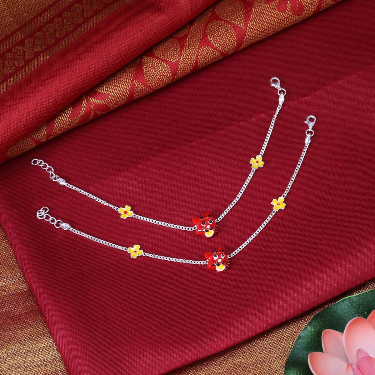 Gold plated store anklets online shopping